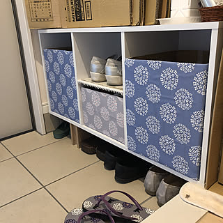 カラーボックス 玄関収納のアイデア おしゃれなインテリア実例 Roomclip ルームクリップ