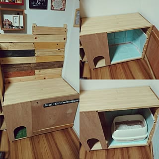 Diy 猫トイレのインテリア 手作りの実例 Roomclip ルームクリップ