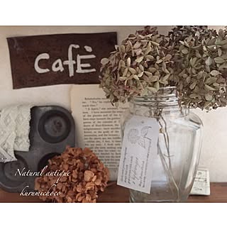 玄関/入り口/加工なし写真/ピンクアナベルドライ/ピンクアナベル/紫陽花...などのインテリア実例 - 2017-06-30 09:34:48