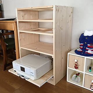 Diy プリンター置き場のインテリア 手作りの実例 Roomclip ルームクリップ