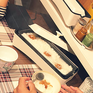 机/調子悪い息子に…/お粥/こんばんは✩.*˚/ダイニング...などのインテリア実例 - 2018-10-26 22:39:22