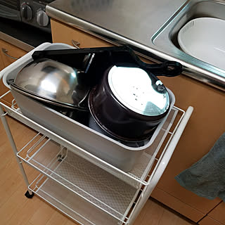 キッチン/水切りラック/キッチンワゴンのインテリア実例 - 2017-12-09 20:57:34