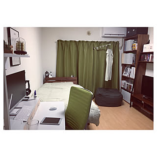 部屋全体/1K/賃貸/8畳1K/一人暮らし...などのインテリア実例 - 2017-12-24 19:08:25