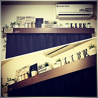 ダイソー コンクリート壁のインテリア実例 Roomclip ルームクリップ