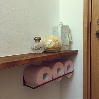 トイレの収納/トイレDIY/トイレットペーパー収納/バス/トイレのインテリア実例 - 2020-03-21 23:11:00