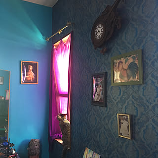 壁紙 青い部屋のインテリア実例 Roomclip ルームクリップ