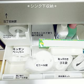 キッチン/76組/収納見直し隊/整理収納部/シンク下収納...などのインテリア実例 - 2017-06-14 03:48:45