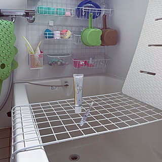 ダイソー お風呂のおもちゃ収納のインテリア実例 Roomclip ルームクリップ