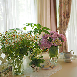 女性の、4LDK、家族住まいの「机」についてのインテリア実例