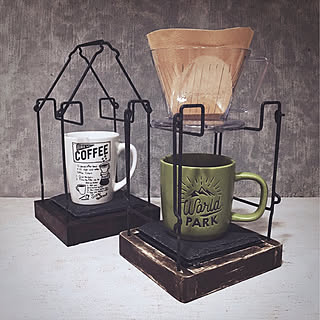キッチン/コーヒードリップスタンドDIY/ドリップ/ワイヤー/ドリッパー...などのインテリア実例 - 2018-03-11 17:52:30