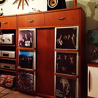棚/ローリングストーンズ/DJブース/ヴィンテージ/mid century...などのインテリア実例 - 2016-06-18 20:58:12