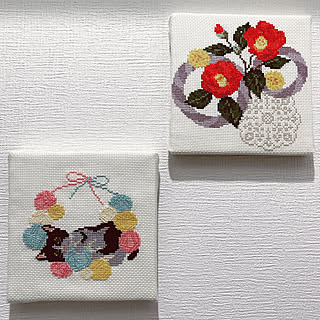 バス トイレ クロスステッチ刺繍のインテリア実例 Roomclip ルームクリップ