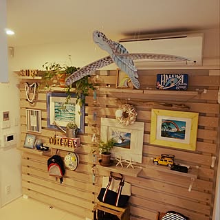 壁/天井/モビール/ホヌ/マンション/WOODPRO足場板...などのインテリア実例 - 2015-03-08 15:49:48