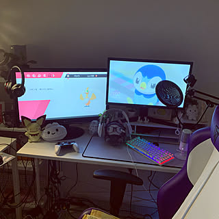 ホワイトインテリア ゲーム部屋のおしゃれなインテリア 部屋 家具の実例 Roomclip ルームクリップ