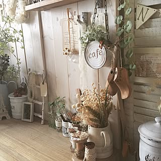 机/ホウロウ缶/いなざうるす屋さん/puckサン シューモールド/ドライフラワー/アーティフィシャルフラワー...などのインテリア実例 - 2015-08-06 08:37:37