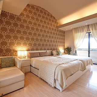 寝室 ベージュ系のインテリア実例 Roomclip ルームクリップ