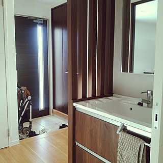 新築 独立洗面所のインテリア レイアウト実例 Roomclip ルームクリップ