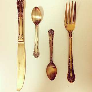 キッチン/カトラリー/雑貨/ゴールド/食器のインテリア実例 - 2014-12-22 21:57:33