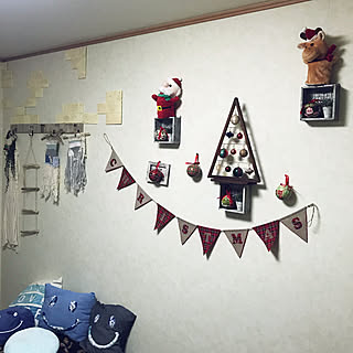 ベッド周り/ニトリクリスマス2016モニター/ニトリクリスマス2017モニター/ウィービング★/クリスマス...などのインテリア実例 - 2017-11-13 21:29:13