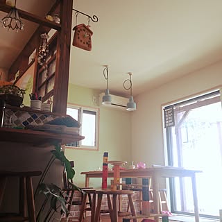 リビング/ig→smile_furniture/カフェ風/手作り家具/モンステラ...などのインテリア実例 - 2016-07-03 14:06:32