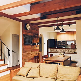 入居後/造作キッチン/niko and…　/タイル/ドライフラワー...などのインテリア実例 - 2017-03-17 22:27:05