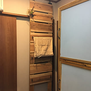 バスタオル掛けdiyのインテリア 手作りの実例 Roomclip ルームクリップ