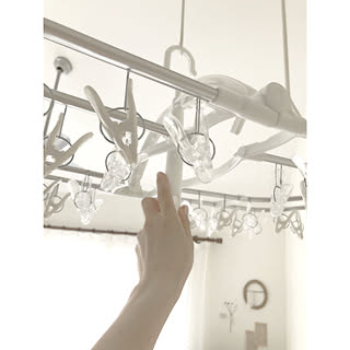 梅雨/角ハンガー/室内干しランドリー用品/ホームコーディ/HOME COORDY...などのインテリア実例 - 2019-06-10 08:54:59
