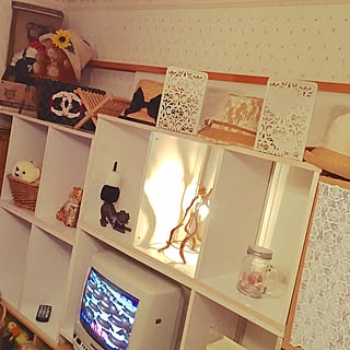 部屋全体/私のカヲス部屋/かご/帽子/ブラウン管テレビ...などのインテリア実例 - 2017-06-05 10:04:53