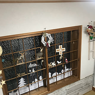 壁/天井/クリスマス/障子紙パンチ‼︎/障子紙穴あきシリーズ/インスタ→chiisoccer_11...などのインテリア実例 - 2017-11-19 17:52:33