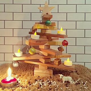 棚/クリスマスツリー/木工教室/DIY教室/kyosuenagaさんのDIY教室...などのインテリア実例 - 2016-11-19 10:37:35