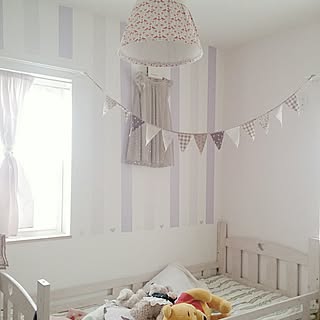 子供部屋 ピンクの壁紙のインテリア実例 Roomclip ルームクリップ