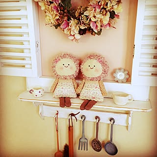 棚/編み物/ホワイトインテリア/ぬいぐるみ手作り/ミンネで販売しています...などのインテリア実例 - 2016-02-01 11:57:38