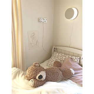 ベッド周り くまのぬいぐるみのインテリア実例 Roomclip ルームクリップ