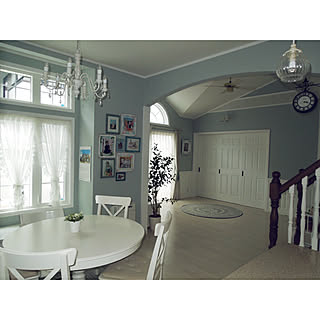 部屋全体/腰壁/ホワイトインテリア/白い床/フレンチカントリー...などのインテリア実例 - 2017-08-14 23:07:07