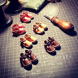 机/手作り/本革/ブログもやっています。/ブログ更新しました*...などのインテリア実例 - 2014-11-10 18:29:52