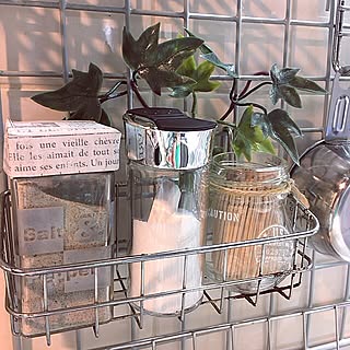 キッチン/ワイヤーネット/ラック/調味料入れ/キャンドゥ...などのインテリア実例 - 2017-06-22 17:26:17