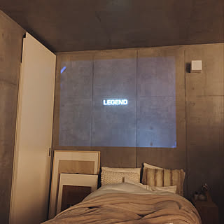 プロジェクター コンクリート打ちっ放しのインテリア実例 Roomclip ルームクリップ プロジェクター コンクリート打ちっ放しのインテリア実例 Roomclip ルームクリップ
