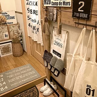 玄関/入り口/狭いスペースを生かしたい/ディアウォール/サンプリングに当選しました♡/お邪魔出来てなくてごめんなさい!...などのインテリア実例 - 2017-03-01 17:55:05