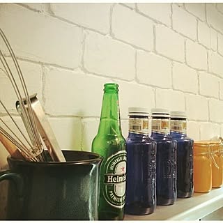 キッチン/DIY/一人暮らし/ナチュラル/ハンドメイド...などのインテリア実例 - 2015-10-23 01:50:49