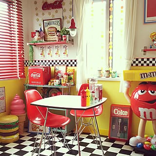 部屋全体/楽天で買ったもの/マクドナルド/アメリカンポップ/アメリカンダイナー...などのインテリア実例 - 2016-07-26 13:49:43