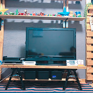 テレビ台 カインズホームのおしゃれなアレンジ 飾り方のインテリア実例 Roomclip ルームクリップ