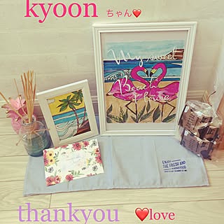 机/kyoonちゃん♡素敵便/カリフォルニアインテリアに憧れる/西海岸インテリアに憧れ中/フォロー&いいね ありがとうございます♡...などのインテリア実例 - 2017-05-17 15:23:06