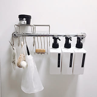 バス用品/お風呂/100円ショップ/セリア/ステンレス...などのインテリア実例 - 2019-04-03 11:18:00