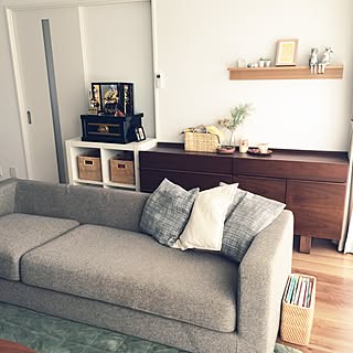 リビング/ニトリ/ソファ/無印良品/無印...などのインテリア実例 - 2015-04-24 14:44:42