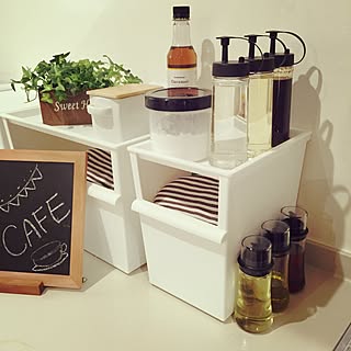 キッチン/白黒インテリア/白黒/キャンドゥ/調味料...などのインテリア実例 - 2016-05-26 18:29:27