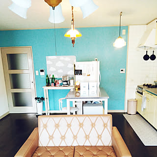 壁/天井/アクセントクロス/スッキリ暮らす/マンション/賃貸...などのインテリア実例 - 2018-08-25 07:13:34