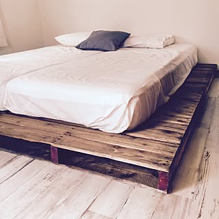 Diy パレットベッドのインテリア 手作りの実例 Roomclip ルームクリップ