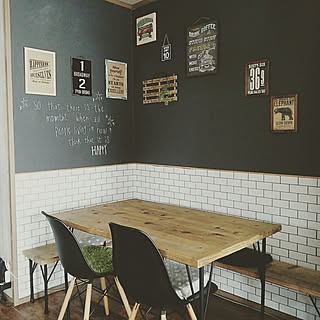 カフェ風 黒板壁紙のインテリア実例 Roomclip ルームクリップ
