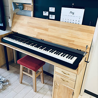 Diy 電子ピアノのインテリア 手作りの実例 Roomclip ルームクリップ