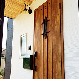 玄関/入り口/ポーチライト/メールボックス/ポスト/木製ドア...などのインテリア実例 - 2015-05-28 21:09:36